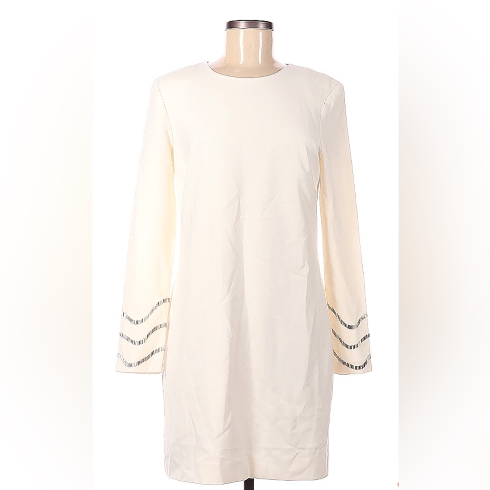Off white / ivory / cream embellished long sleeve, H&M